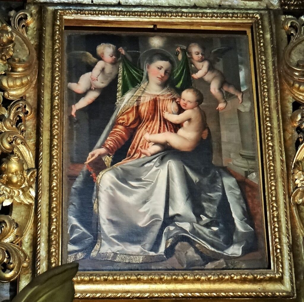 la Madonna col Bambino una pala del Romanino