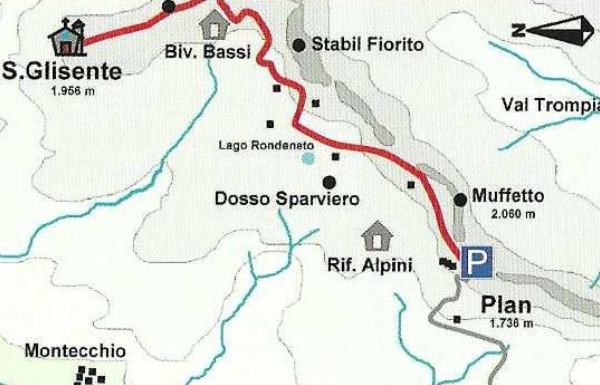 Cammino di Carlo Magno in Valle Camonica Escursioni Sentieri Bresciani mappa cartina
